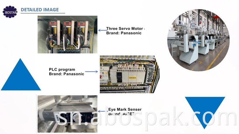 SUS 304 Automatic Flow Plasatic Bag Packing Packaging Line Machine yeHotera/Kuwacha/Sipo yekuwachisa.